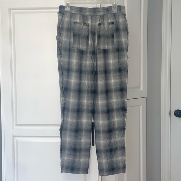 REBECCA TAYLOR Plaid Viscose /Wool Pants sz 4 - Picture 4 of 7
